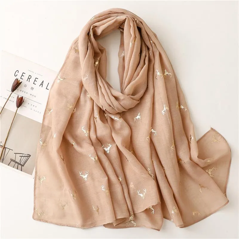 Scarves 2023 Spring And Summer Luxury Foil Ladies Wild Leopard Scarf Female Long Shawl Thin White Fashionable