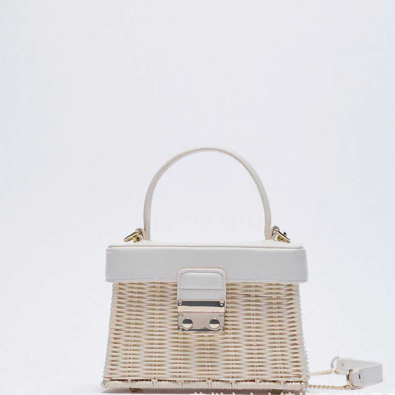 Bolsa de noite size branco flip vintage bola de palha de tecido crossbody bolsas casuais