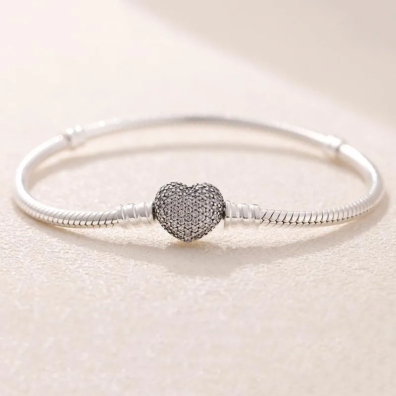 Шарм Braceletsjewelry для Pandora Moments Склящная застежка змеи