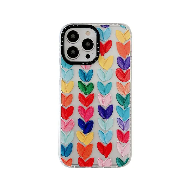 Cell Phone Cases Designer CASETIFY Case IPhone 15 14 For Pro Plus 13 Promax 12 Xs Xr Xsmax X Graffiti Colorful Love Phonecase Cover8542136 36RA 30FW NNIG