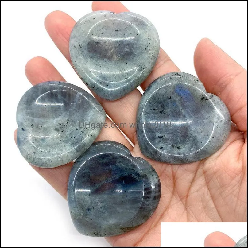 Charms Worry Stone Thumb Palm Energy Therapy Natural Flash Mas Spiritual Meditation Mineral Gems Drop Delivery Jewelry Findings Compo Otter