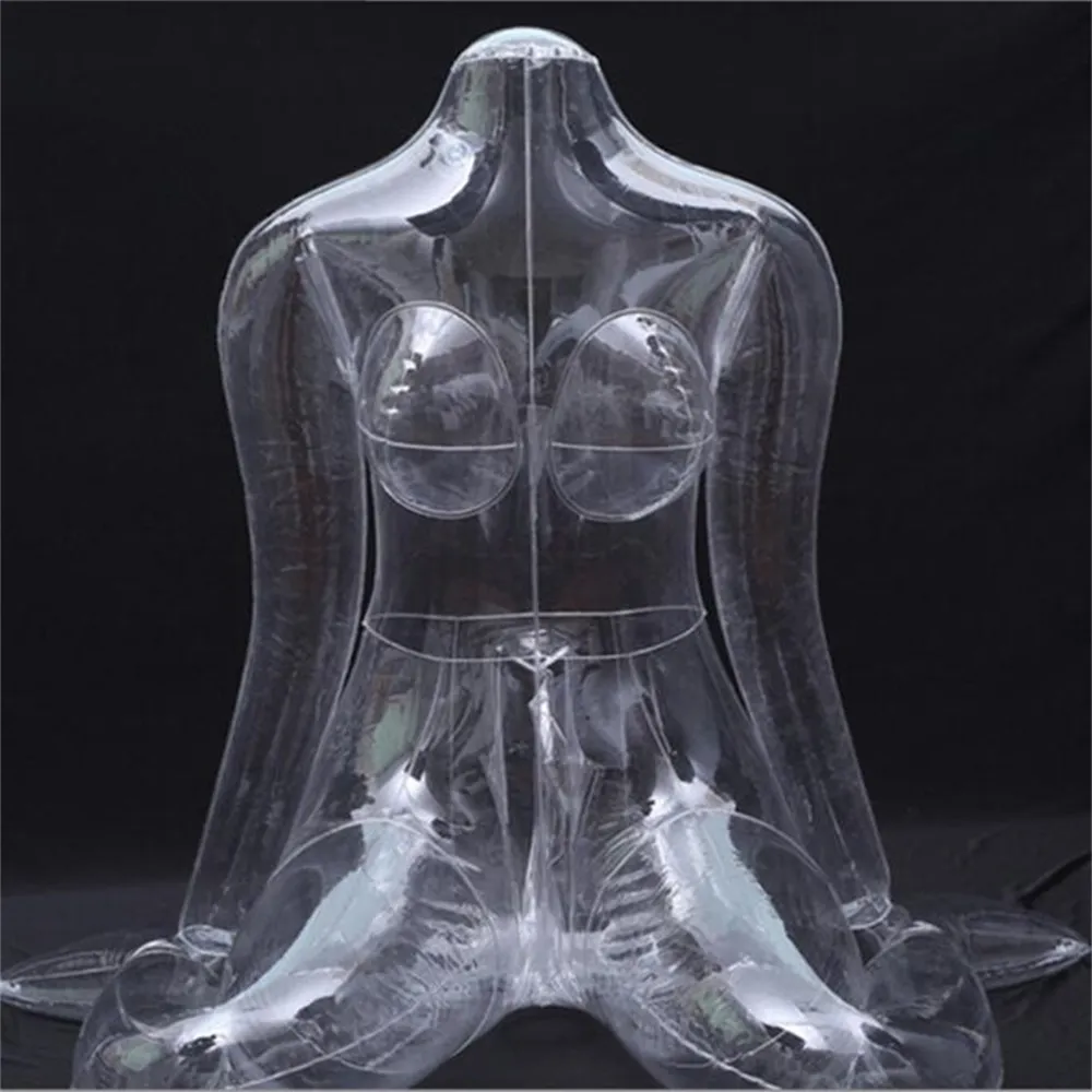 Transparent Beauty Items Inflatable Art Female Mannequin Doll Male Name Device M-leg Aircraft Cup Gun Frame Adult Sex Articles E051