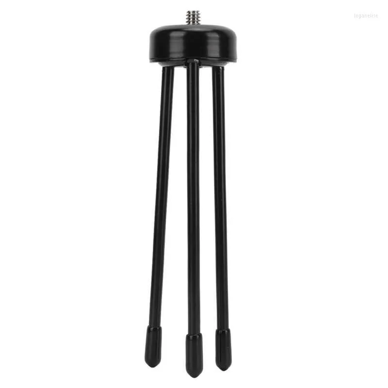 Tripods Mini Tabletop Tripod 1/4in Adapter Stainless Steel Portable For Selfie Stick Cell Phone SLR Camera