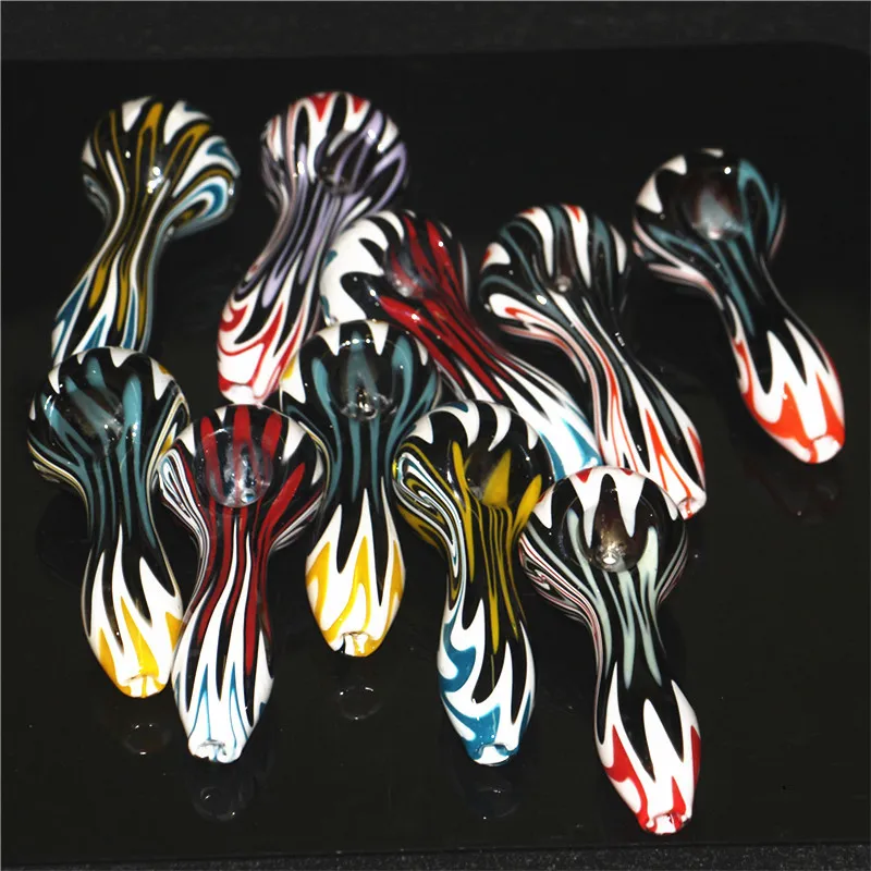 Glass Pipes Smoking Manufacture Hand-blown and Beautifully Handcrafted Bubbler Smok Pipes Colorful Pipe Wholesale dabber tools wax