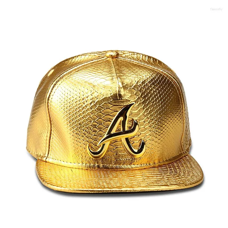 Ball Caps Leather Letter Baseball Cap metal de boa qualidade Snapback chapéus bling fivela rap hip hop homens homens casuais reto 2023