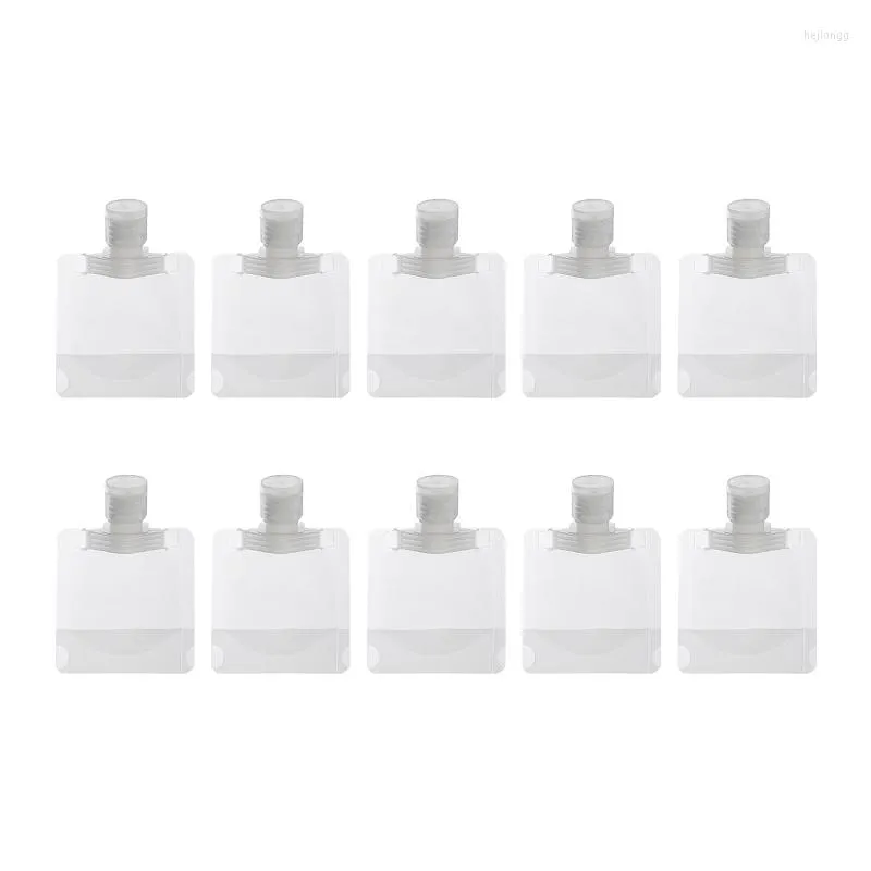 Storage Bottles 594C 10PCS Transparent Empty Travel Bag 30/50/100ml Plastic Mini Refillable Container Cosmetic Containers Makeup Bottle