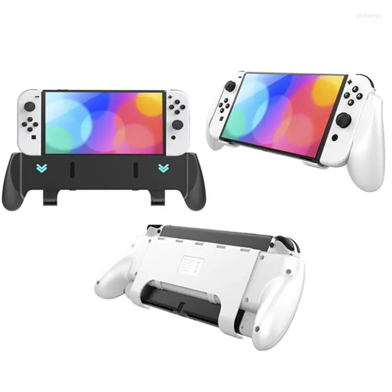 Game Controllers For Switch OLED Console Grip With Bracket Card Storage NS Handle All-in-one Protective Case
