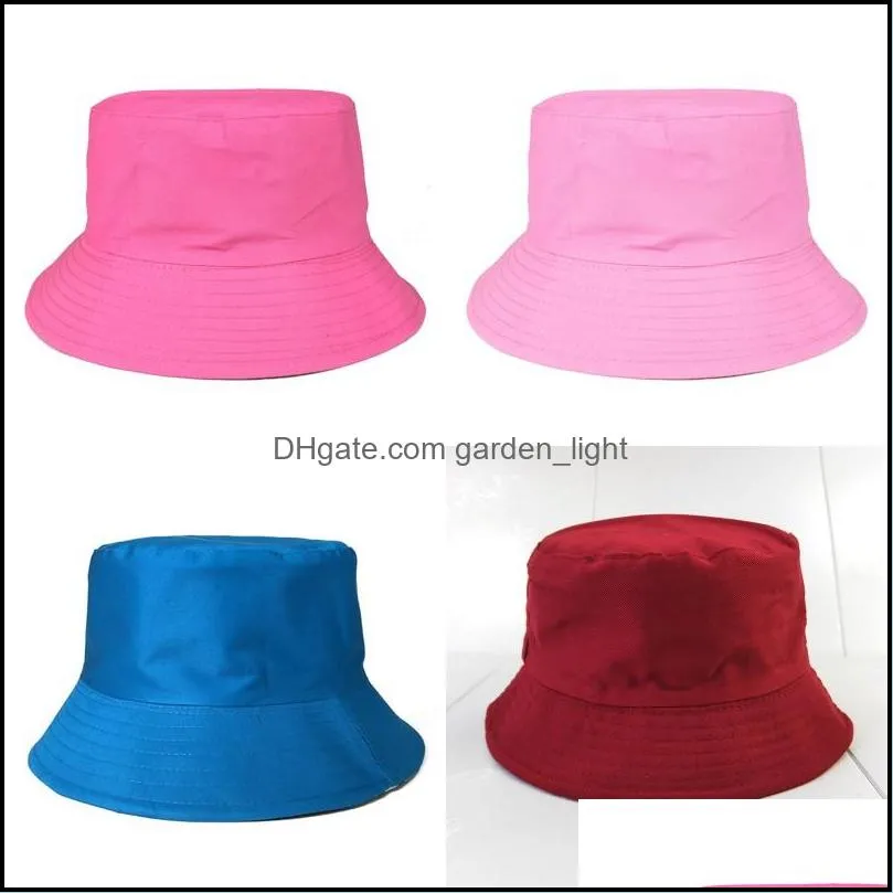 Andere huizentuin ADT Fabric Advertising Caps Lady Solid Color Flat Dak Embet Hats Fashion Sunshade Fisherman Hat 4DK J2 Drop Del Dhlay