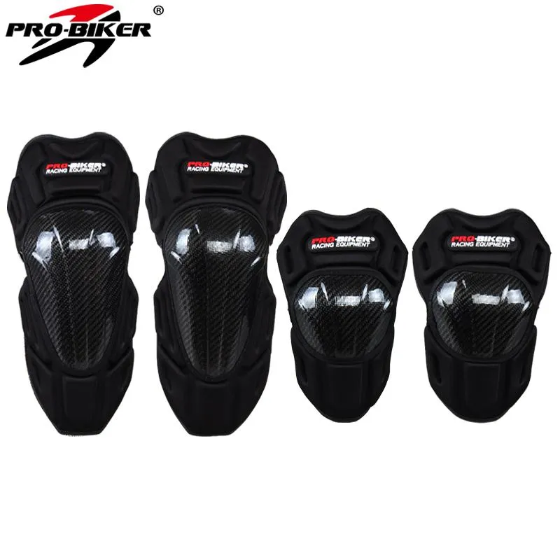 Knee Pads Elbow & PRO Biker HX-P18 Motorcycle Motocross Motorbike Racing Carbon Fiber Riding Protective Gear Protection