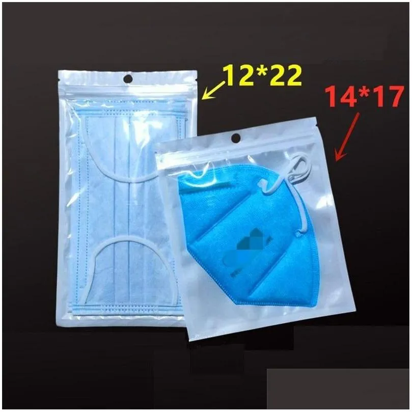 Storage Bags Sealed Zipper Bag Self Sealing Translucent Plastic Pearl Mask Packing Factory Wholesale Lx2822 Drop Delivery Home Garde Dhmls