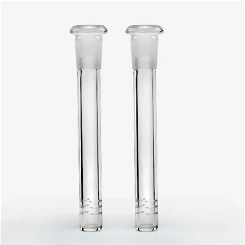 Diffuseurs de tige en verre pour narguilés avec 6 coupes Flush Top 14mm 18 mm adaptateur de réducteur de verre femelle Lo Pro tige diffusée vers le bas pour les conduites d'eau de bang