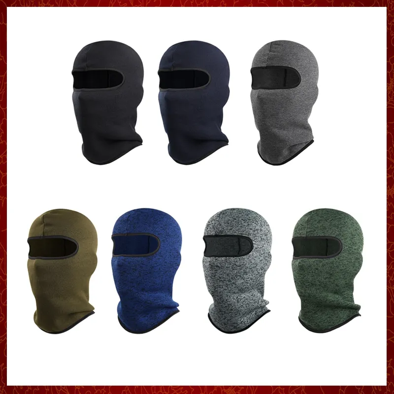 MZZ84 Winter Motorcycle Balaclava Full Face Mask Motocross Moto Hood Cap Windproof Ski Motorbike Cycling Riding Helmet Liner Men Women