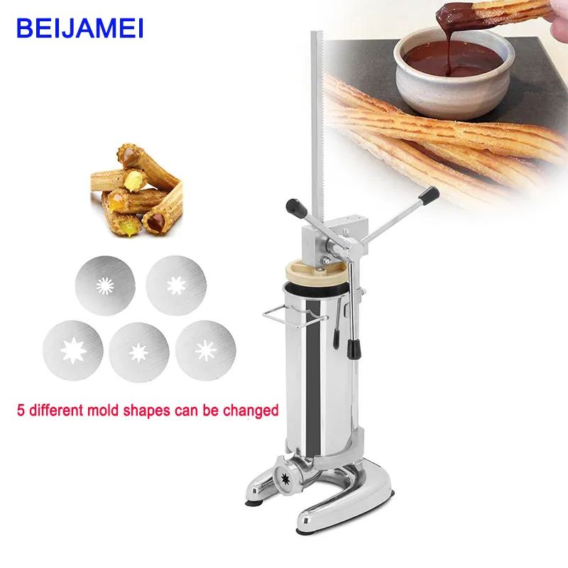 3L Latin Fruit Machine Manual Makers Churros Making Spanish Fried Dough Sticks Machines Commercial