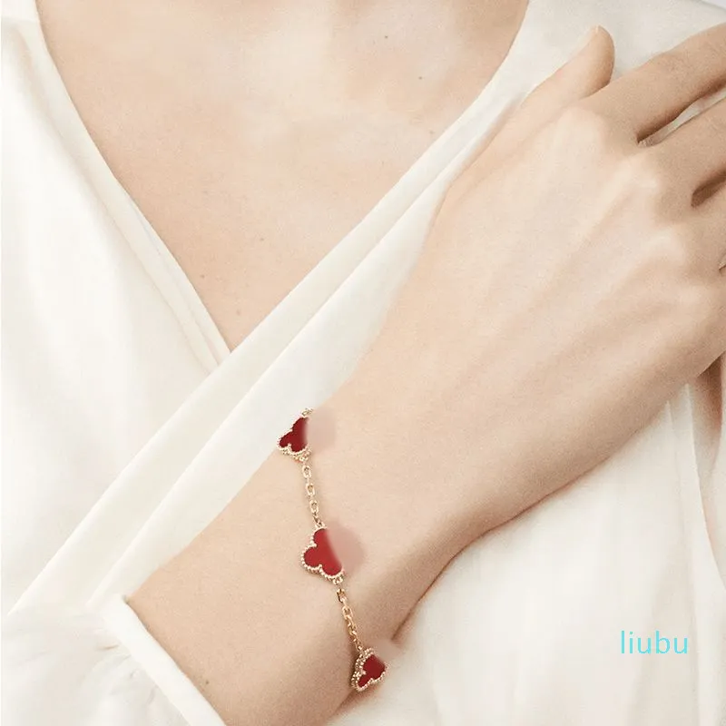 Luxury clover bracelet designer jewelry for women cleef love charm bracelets gifts Christmas Present226x