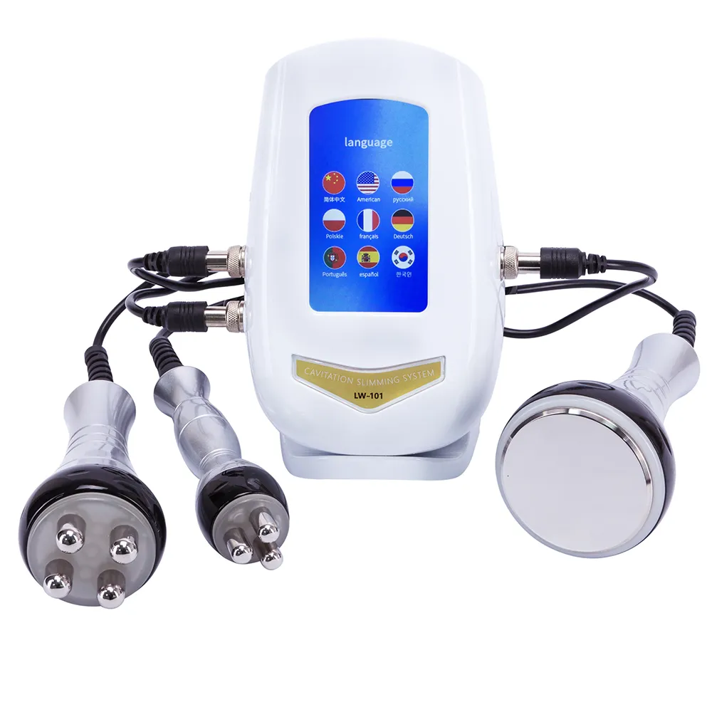 Leg Massagers Selling Product RF 40K Slimming Ultrasonic Lipction Cavitation Machine for Wrinkle Removal and Face Tool 230113