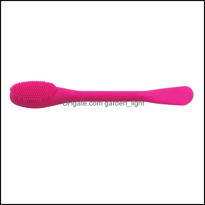 Cleaning Brushes New Pattern Sile Mas Brush Double Head Use Facial Mask Clarisonic Makeup Keep Cool 4 3Le D2 Drop Delivery Home Gard Dh2Nl