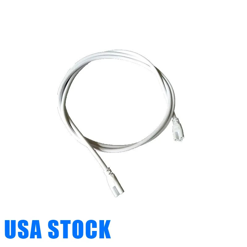 T5 T8 Tube Cable Cable Cable Удлинительный шнур для встроенного светодиодного кабеля с US Plug 1ft 2ft 3,3 -футов