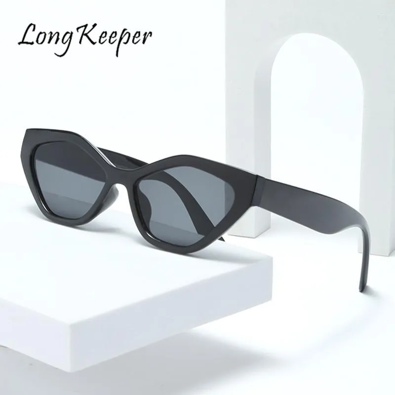 Солнцезащитные очки LongKeeper кошачий глаз женские брендовые дизайнерские винтажные солнцезащитные очки женские женские солнцезащитные очки Feminino Eyewear