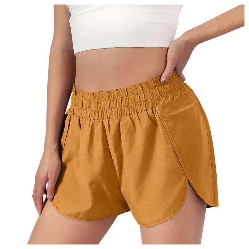 Женские шорты короткие комбинезоны для женских женских беговых тренировок упругие штаны Спортивные карманы ссоры доны