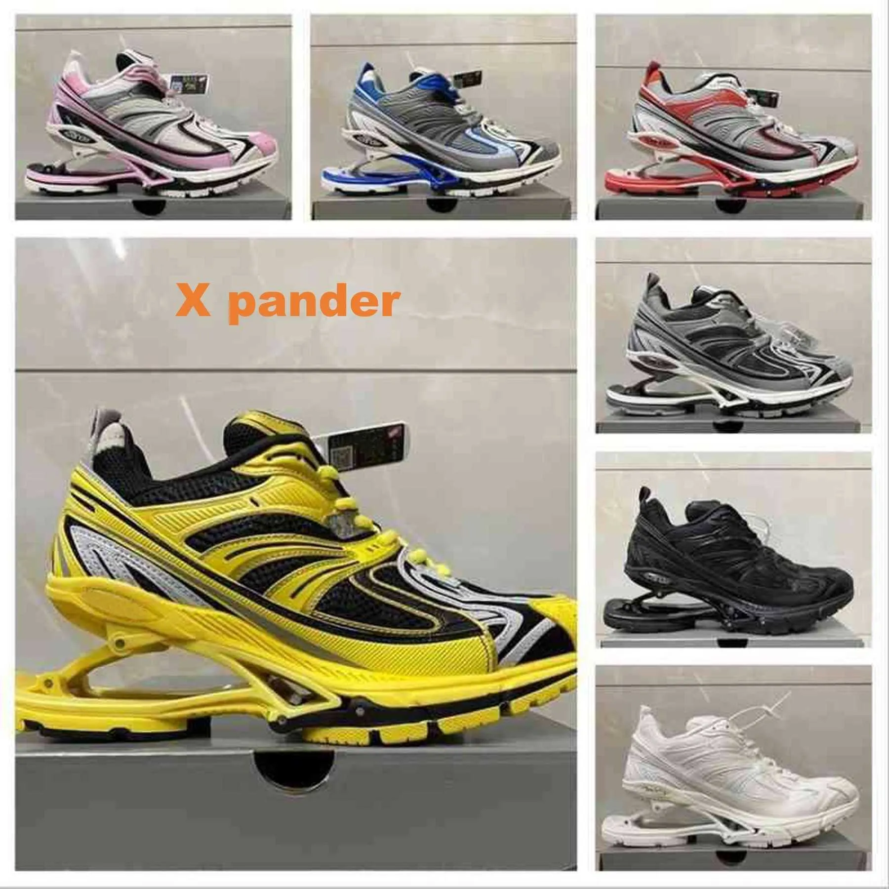 Tasarımcı X-Cander Sıradan Ayakkabı Üçlü S 6.0 Elastikiyet Eşyalı Deri Naylon Nefes Alabilen XPander Erkek Kadın Ayakkabı Boyutu 35-45