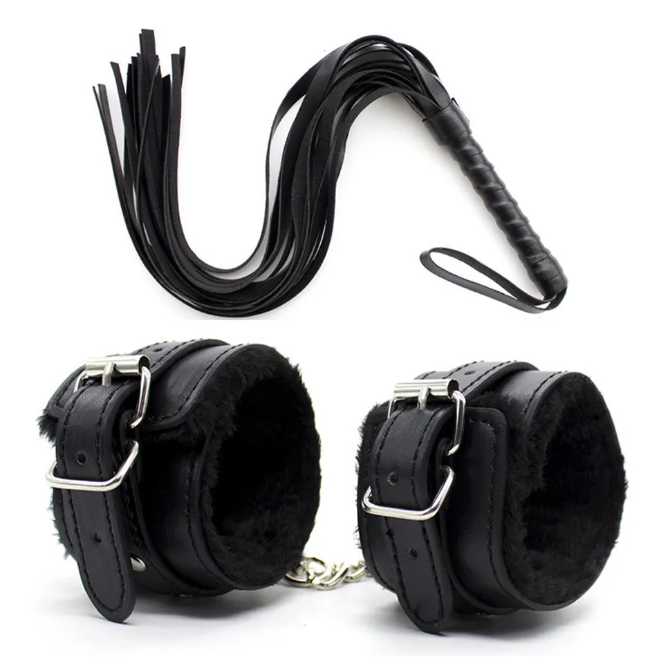 Juguete de Bondage de cuero PU, pañuelo erótico femenino, cubierta de  cuello, Juguetes sexuales, esposas agrupadas, juegos sexuales, látigo para  adultos - AliExpress