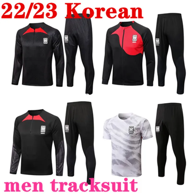 2022 South Soccer Jersey Korean Tracksuit Son Hwang Kim Hwang Lee Jeong Sung Lee Kwon 22 23 Jersey Football Coat Long Sleeve Pants Jacket Training Sportkläder