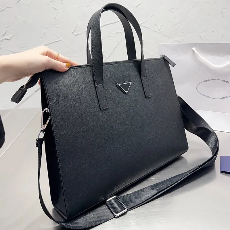 Luxury Designer Leather Laptop Briefcase For Men High