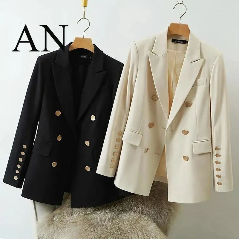 Blazer per abiti da donna L'ultima giacca casual coreana primaverile e autunnale nei blazer per abiti piccoli da donna Blazer elegante ed elegante Blazer in tweed da donna 230113