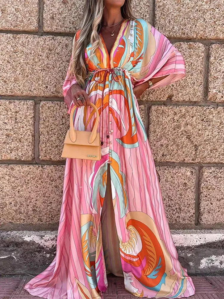 oversized boho dress ASOS DESIGN ruffle boho mesh maxi dress in deep red oversized floral print