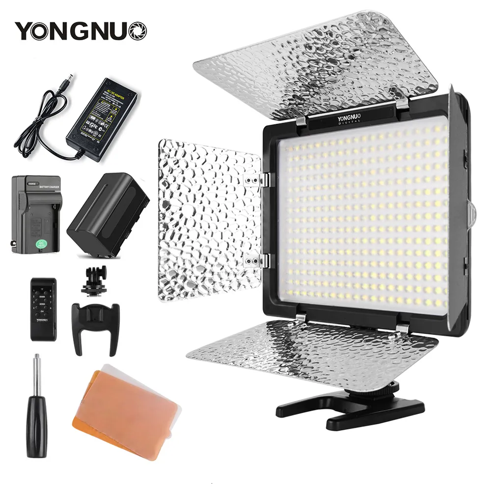 Luci selfie yongnuo yn300 iii yn300iii 3200k 5500k CRI95 fotocamera P O Luce video LED opzionale con adattatore di alimentazione CA NP770 Kit batteria 230113