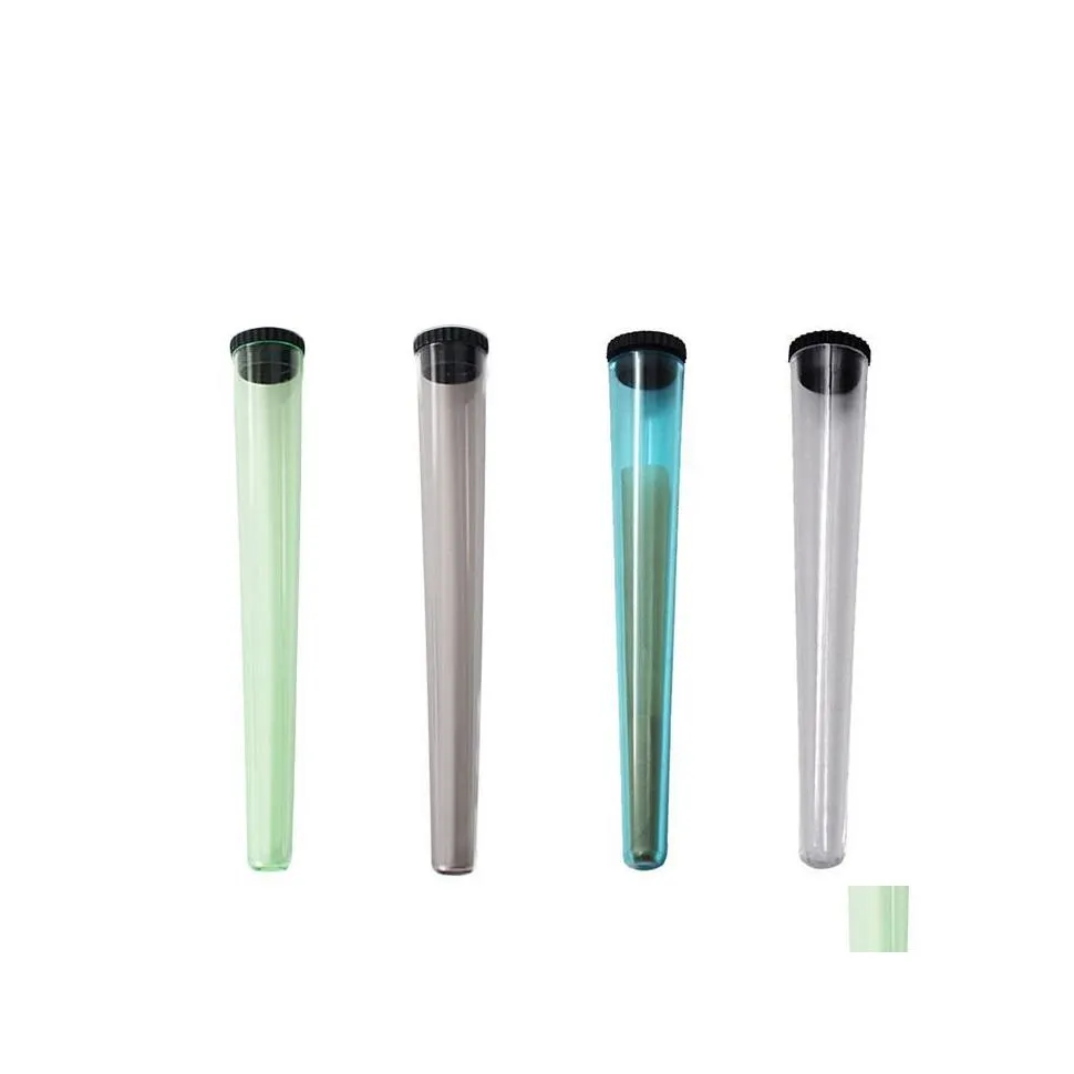 Other Smoking Accessories Wholesale Plastic King Size Doob Tube 115 Mm Joint Cone Vial Waterproof Airtight Smell Proof Rolling Paper Dhvml