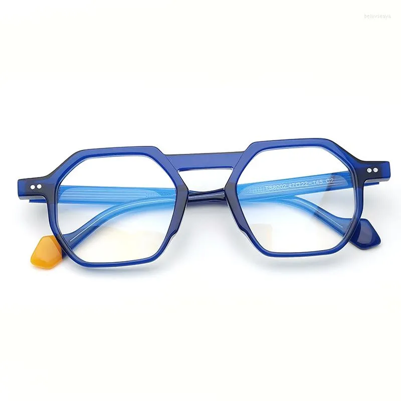 Солнцезащитные очки рамы ацетатные очки для глаз квадраты мужчины женщины 2023 классические очки дизайнерские винтажные оптические очки.