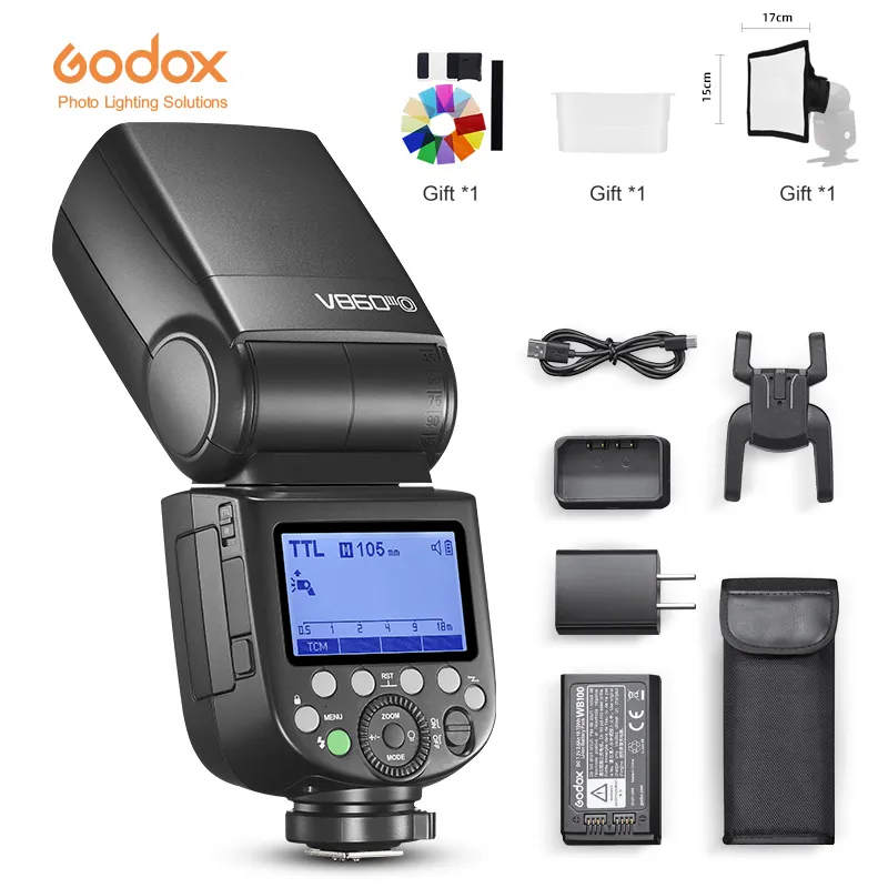Annan elektronik Godox V860III V860III C V860II N V860III S SpeedLite Camera Flash TTL HSS för Pentax 230113