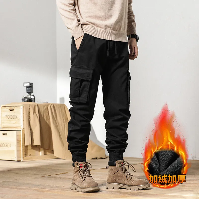 Pantalones Cargo De Invierno Para Hombre, Pantalones Cálidos, Ropa