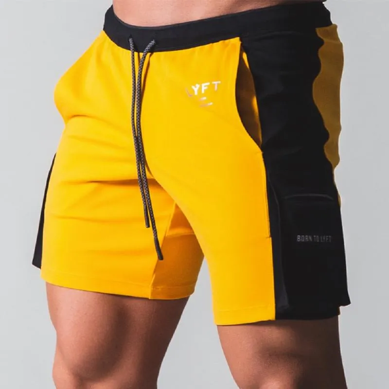 Running Shorts Fitness Sport Men Dwukolorowe szycie pięciokwuśnieniowe Trening Basketball Trening