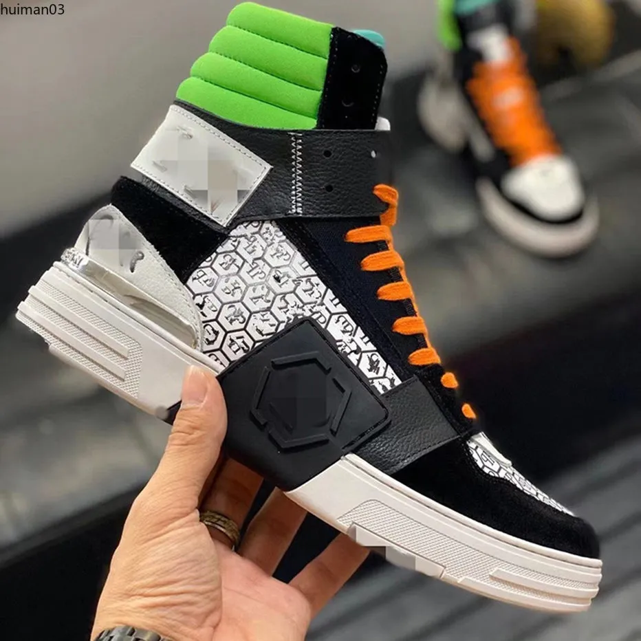 2023New High Tube Genune Leather Glitter Boots Cowhide Couple Thick