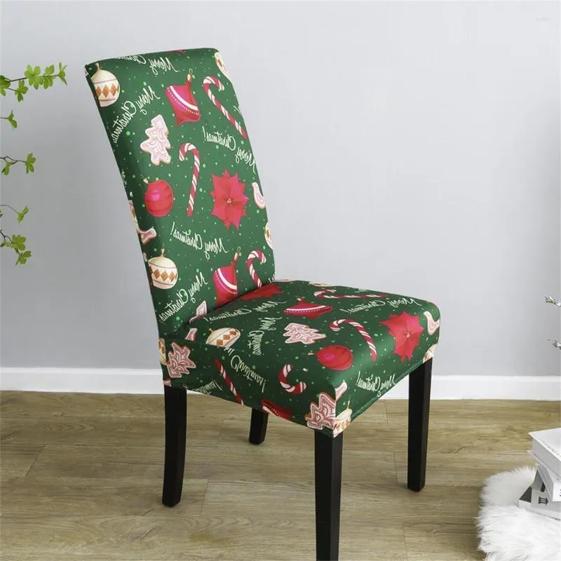 椅子カバーカバー洗える取り外し可能なストレッチクリスマスソフト快適な装飾的なスリップカバー