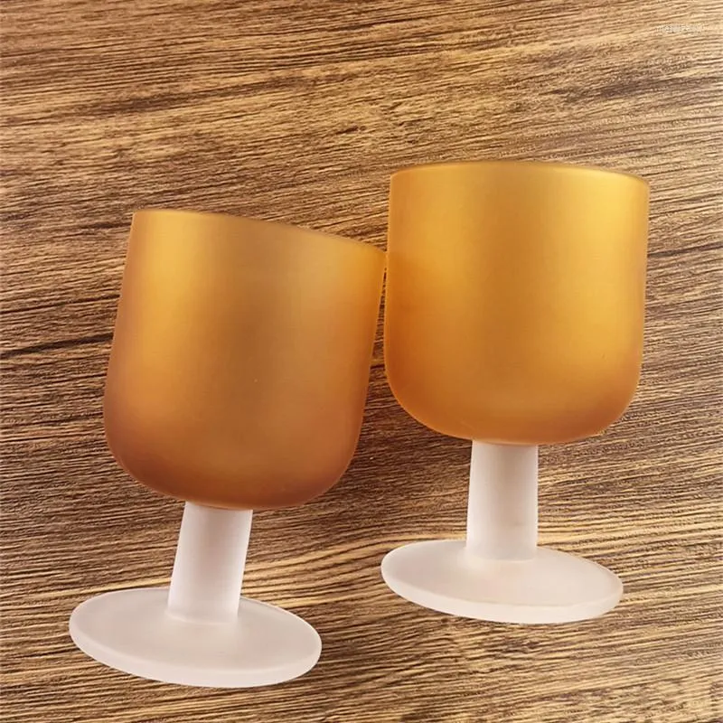 Wine Glasses 1/2Pcs Vintage Frosted Glass Goblet Whiskey Milk Water Cup Practical Tea Coffee Mug Creative Decoration Kitchen Drinkware