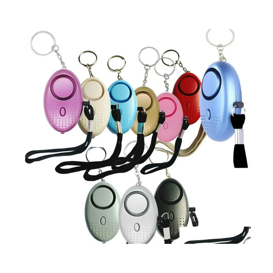 Other Home Garden 130Db Egg Shape Self Defense Alarm Girl Women Security Protect Alert Personal Safety Scream Loud Keychain Alarms Dhani