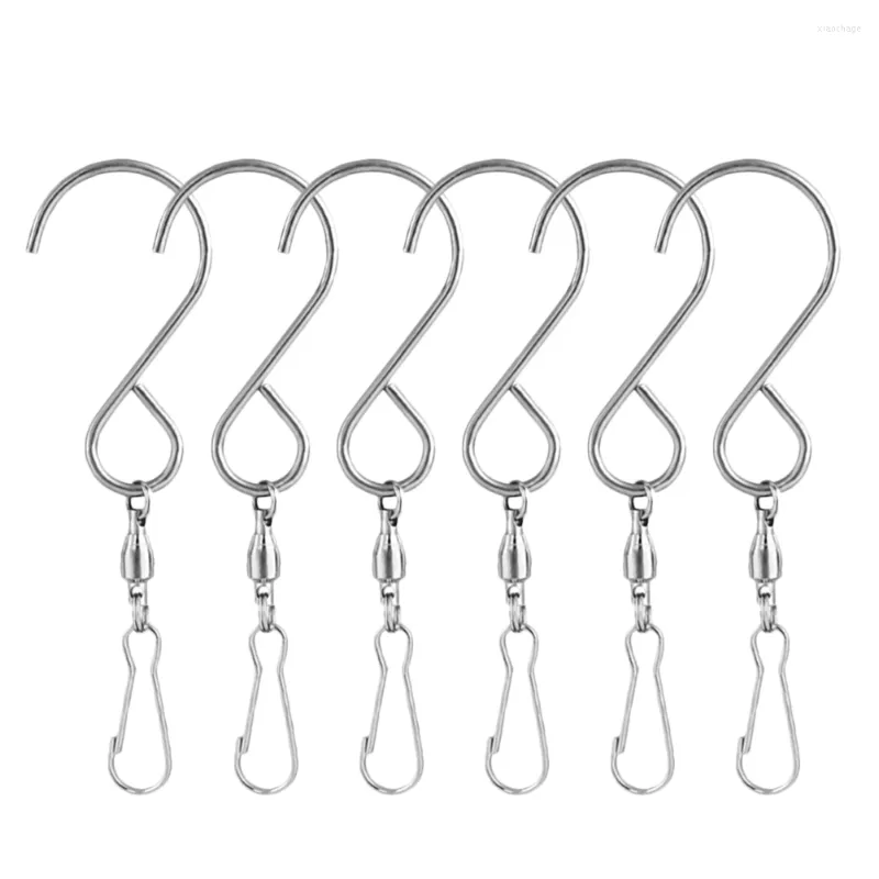 Hooks 6 Pcs Shaped For Hanging Baskets Garden Hanger Clips Hook Ornaments Clothes Racks Lantern Hangers