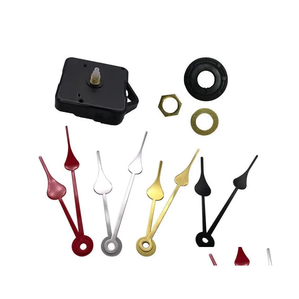 DIY Quartz Black Pendulum Wall Clock Movement Kit With Spindle