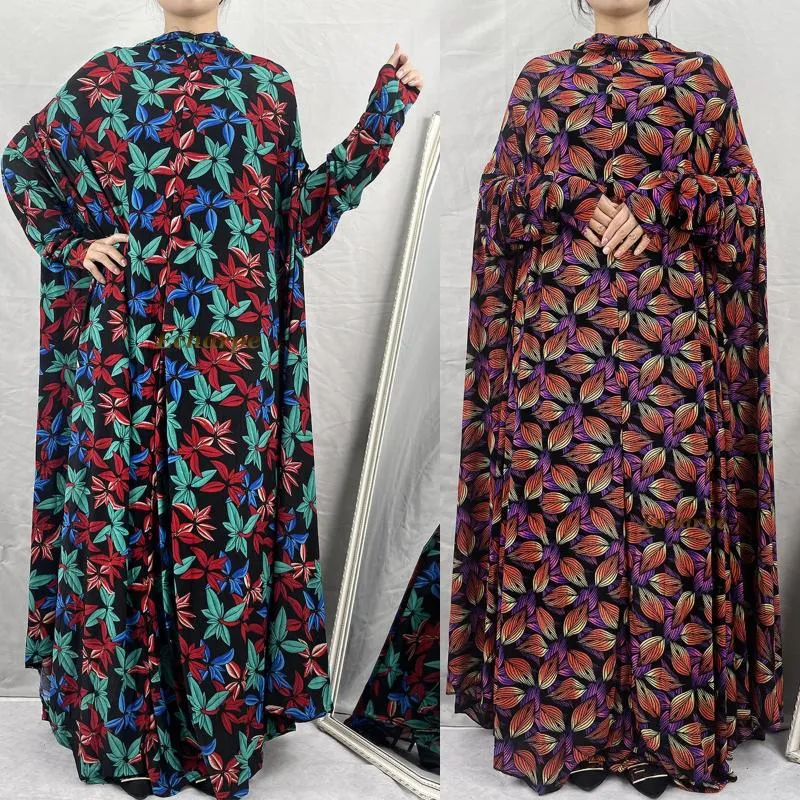 Etniska kläder 1 stycken Set Women Islamic Abaya Dress Full Cover Hijab Luxury Dubai Malaysia Arab Muslim Traditionella kostymer