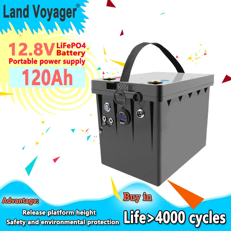 Land Voyager 12V 120Ah LiFePO4 Portable Battery Generator With QC3.0 Type C  USB Output For RV, Campers, Golf Cart, Off Road, And Solar Wind From  Liitokala2019, $265.79