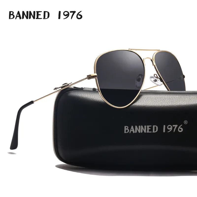 Sunglasses Frames Polarized Aviation Sunglasses Metal Frame Designer Men Shades Feminin Brand Name Male Female Vintage Glasses 230113