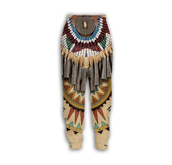 Hip Hop Sportwear Punk Casual Loose Men Cool Print Native Indian Wolf 3D Spods