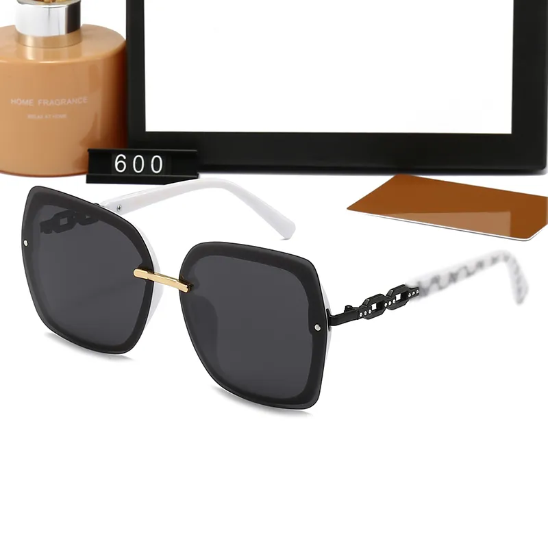Luxus Sonnenbrille Polaroid Linsen Designer Buchstabe 600 Womens Herren Goggle Senior Eyewear f￼r Frauen Brillen Rahmen Vintage Metall Sonnenbrille mit
