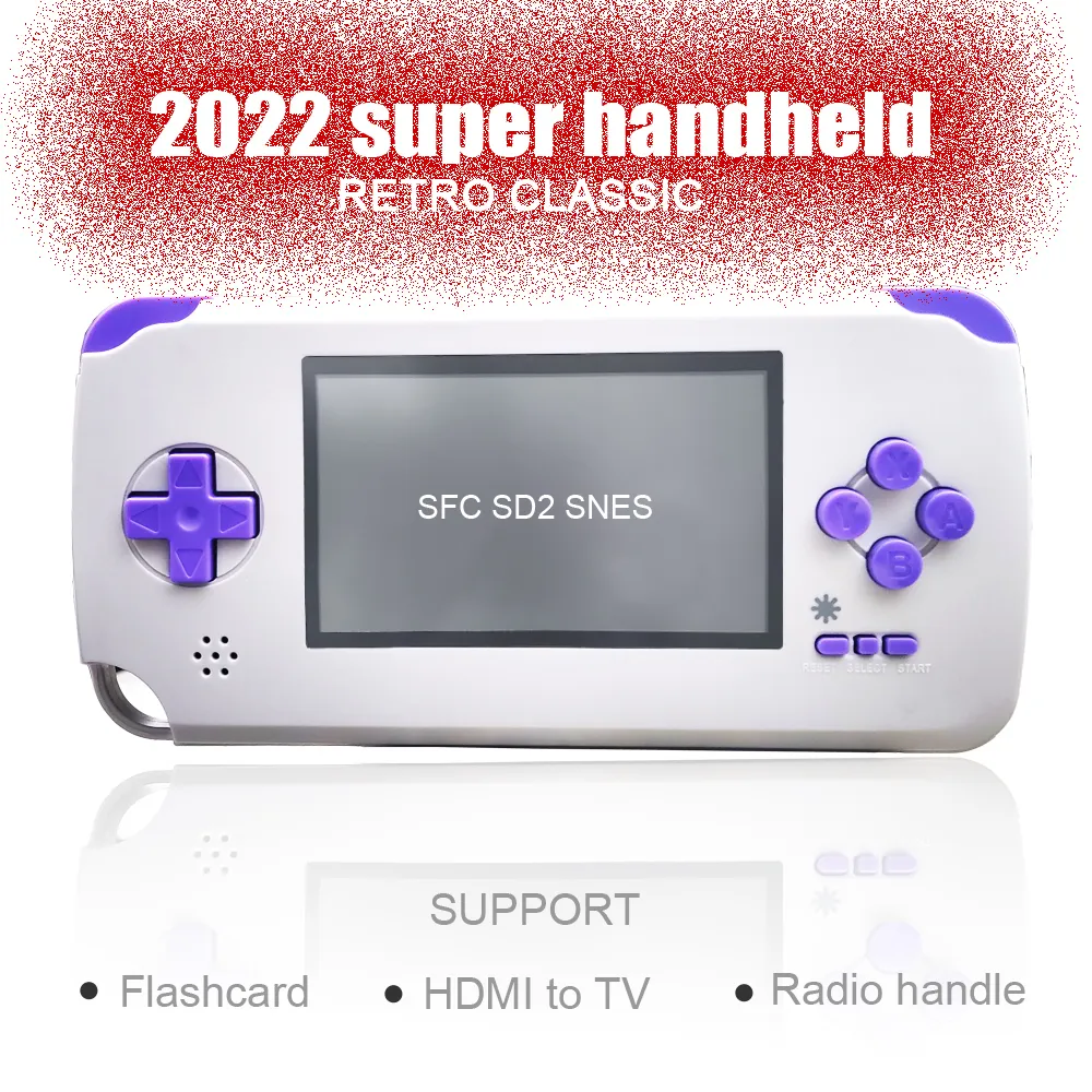 Portable Game Player Super Handheld Retro Classic HD -Schnittstelle Wireless Griff unterstützt SD2 SNES EverDrive -Serie Games 230114