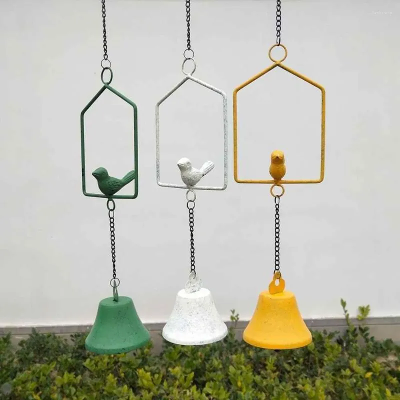 Decorative Figurines Indoor Outdoor Handmade Crafts Gift Creative Garden Decor Hummingbird Wind Chimes Pendant Bell Hanging Ornament