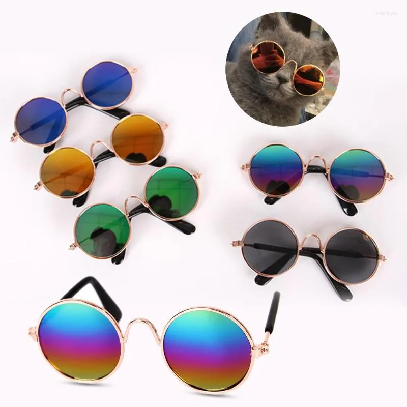 Vêtements pour chiens 1Pc chiens chats lunettes pour animaux de compagnie beaux petits produits pour petit chat lunettes de soleil lunettes de soleil Po accessoires