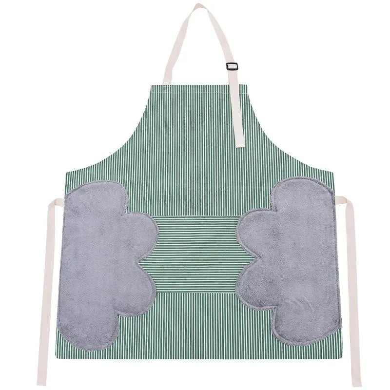 Aprons 1Pcs Kitchen Wipeable Waterproof Oil-Proof Oil Proof And Nail Shop Apron For Women Baking Accessories 70 70cm